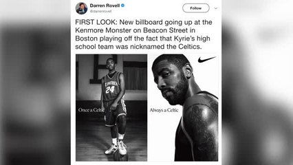 New Kyrie Irving Billboard: "Once A Celtic, Always A Celtic"