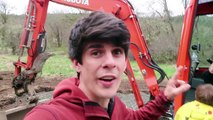 Excavators Videos For Children - Real Excavator and Bruder Toy Excavator