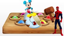 Learn Colors! Surprise Eggs! Spongebob! Spiderman! Masha and the Bear! Paw Patrol! McQueen-1ZOVAN