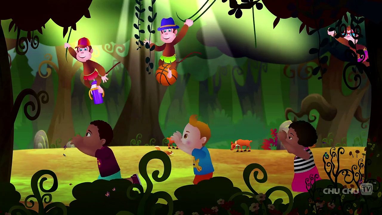 Five Little Monkeys Jumping On The Bed - Nursery Rhymes K