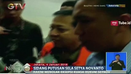 Hakim Menolak Eksepsi Kuasa Hukum Setnov