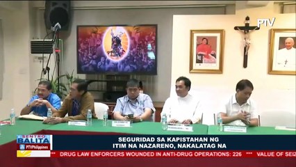 Seguridad sa Kapistahan ng Itim na Nazareno, nakalatag na #Traslacion2018