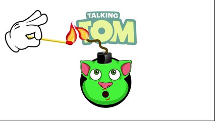 Talking Tom as a BOMB! Learn Colors for kids! NEW-