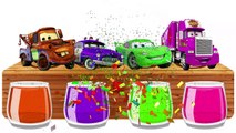 McQueen Cars and HULK Bathing Colors Fun   Colors for Children  Learn Colors McQueen Truck! Car