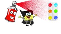 SURPRISE EGGS!!! SPONGEBOB vs BATMAN! Disney CARS MARVEL SpiderMan! Learn Colors!-FS6RiOIg