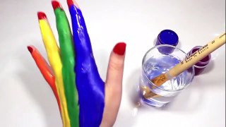 Learn Colors for Children Body Paint Finger Fami
