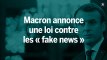 Emmanuel Macron annonce une loi pour lutter contre les « fake news »