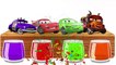 Lightning McQueen Bathing Colors Fun   Colors for Children to Learn with Lightning McQueen Ca