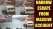 Narrow Escape, Two youth in Madhya Pradesh nearly gets crushed, Watch Video | Oneindia News