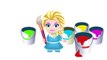 Baby Frozen Elsa paints Mickey Mouse Learn Colors Finger Family Colors for Toddlers-uZ