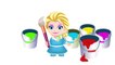 Baby Frozen Elsa paints Mickey Mouse Learn Colors Finger Family Colors for Toddlers-uZZ