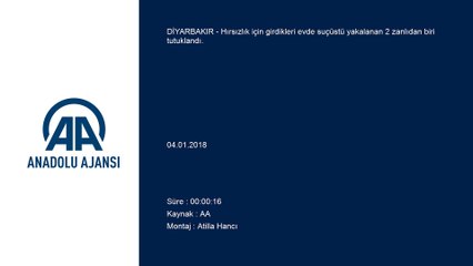 Hırsızlık için eve giren iki şüpheli suçüstü yakalandı - DİYARBAKIR