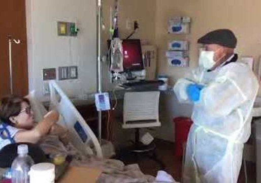 Elderly Couple Reunite With Air Hugs After Emotional Five Day Separation