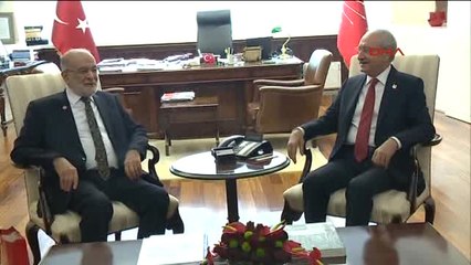 Sp Genel Başkanı Karamollaoğlu CHP Genel Merkezine Geldi