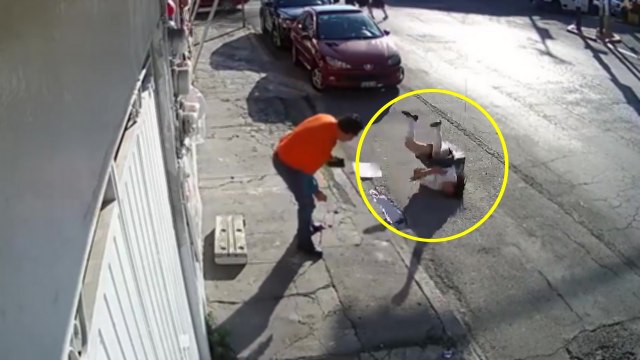 Un câble téléphonique frappe violemment le cou d'une adolescente