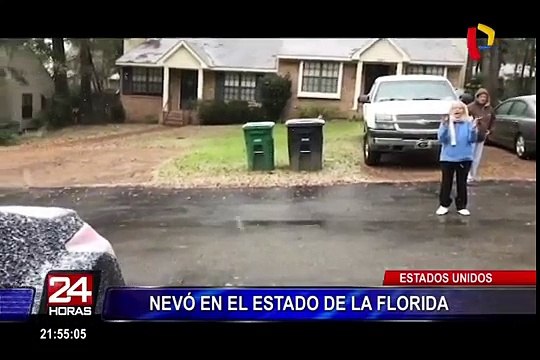 Estados Unidos: nevó en el estado de Florida por primera vez en 30 años
