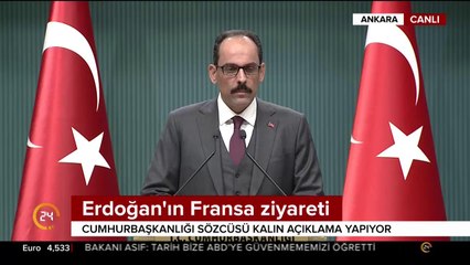 Cumhurbaşkanı Erdoğan Fransa'ya gidiyor