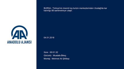 Uludağ'da kar kalınlığı 88 santimetre - BURSA
