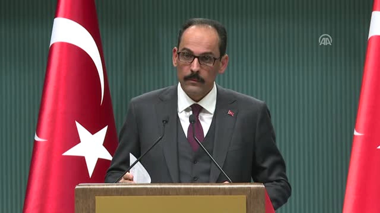 Cumhurbaşkanlığı Sözcüsü Kalın: "Şu Anda Gündemimizde Bir Kabine Değişikliği Söz Konusu Değil"