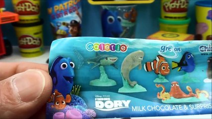 Finding Dory Surprise Chocolate Eggs Pororo 뽀롱뽀롱 뽀로로 Forklift Fun Huevos Sorpresa