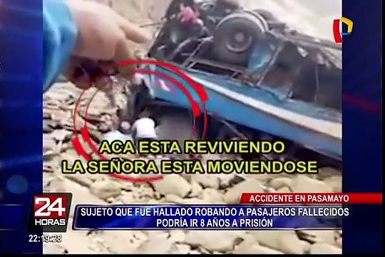 Pasamayo: sujeto que intentó robar a los pasajeros fallecidos podría ir 8 años a prisión