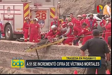 Tragedia en Pasamayo: se eleva a 51 la cifra de muertos