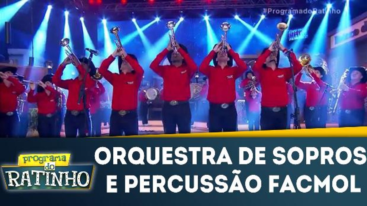 Orquestra de sopros e percussão Facmol participa do Programa do Ratinho