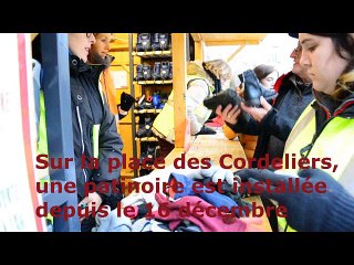 Annonay : ça glisse encore aux Cordeliers !