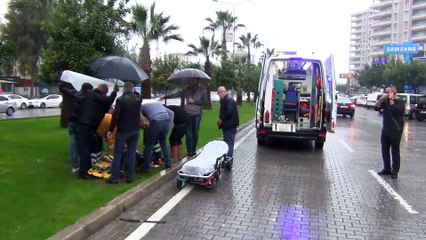 Yaralıya branda ve şemsiyeli koruma - ADANA