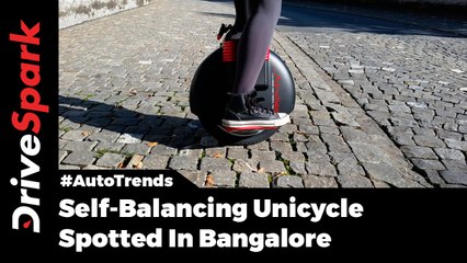 Electric Unicycle Spotted In Bangalore Traffic - DriveSpark