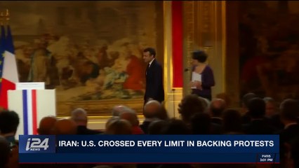 i24NEWS DESK | Macron: U.S. 'on path war' with Iran | Thursday, January 4th 2018
