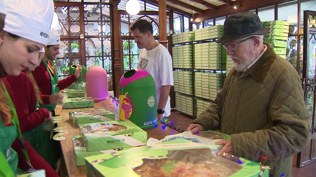 Roscón de reyes a cambio de reciclar un kilo de vidrio