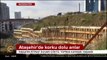 İstanbul Ataşehir'de bir inşaatın istinat duvarı böyle yıkıldı