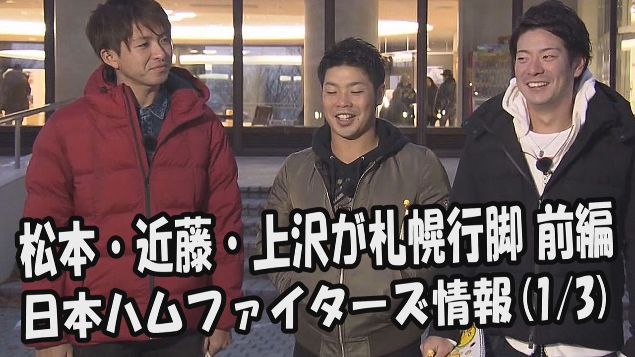 日本ハム 松本剛・近藤健介・上沢直之 同期3人が札幌行脚（前編） 2018.1.3 日本ハムファイターズ情報 プロ野球