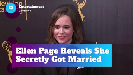 Ellen Page Reveals She Secretly Got Married