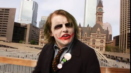 Toronto's Crack Smoking Mayor - a message from THE JOKER | Superheroes | Spiderman | Superman | Frozen Elsa | Joker