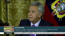 Ecuador: Lenín Moreno confirma que Glas ya no es vicepresidente