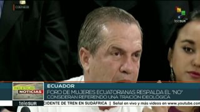 Grupos sociales y políticos ecuatorianos apoyan el No en plebiscito