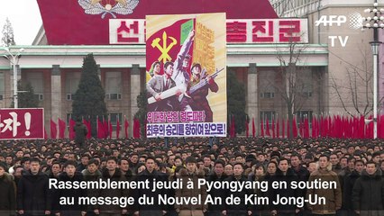 Pyongyang: rassemblement en soutien au leader Kim Jong-Un