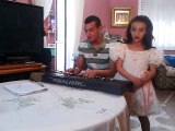Zouhair Bahaoui With His Sister - Ga3 makont Kandon _ Piano Cover of Tum Hiho