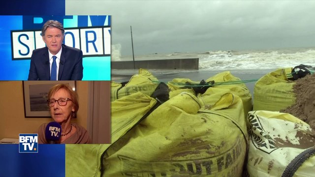 Tempête Eleanor: la maire d’Étretat déplore des dégâts importants sur la plage