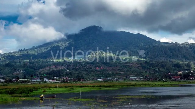 Clouds Over The Mountains In Near Buyan Lake. - Bali, Indonesia, June 2016. by Timelapse4K
