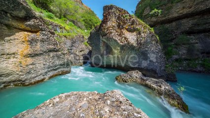 Mountain River In a Canyon Of Aksu, Kazakhstan - by Timelapse4K - Hive