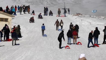 Zigana'da Kızak Keyfine Gümüşhane Protokolü de Ortak Oldu