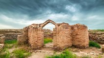 Old Castle Ruins In The Ancient City Sauran, Kazakhstan by Timelapse4K