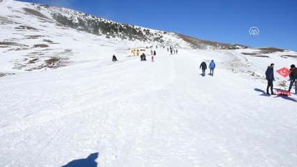 Zigana Dağı'nda Kızak Keyfi