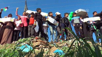 Gazze'de Kudüs protestoları