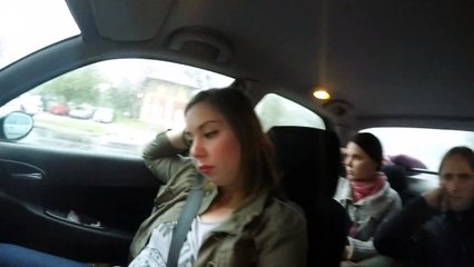 Bored passengers in the car - Hestia Fire Dance