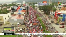 Miles marchan contra fraude electoral en Honduras