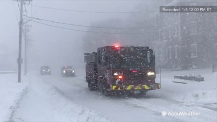Streets of Salem buried in snow in midst of powerful bomb cyclone